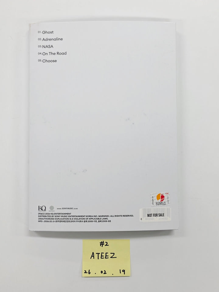 ATEEZ "GOLDEN HOUR : Part.4" - Hand Autographed(Signed) Promo Album [26.02.19]