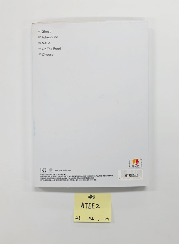 ATEEZ "GOLDEN HOUR : Part.4" - Hand Autographed(Signed) Promo Album [26.02.19]