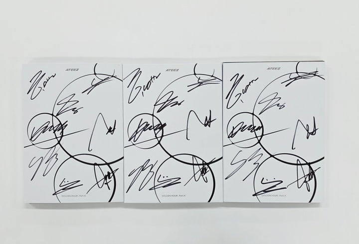 ATEEZ "GOLDEN HOUR : Part.4" - Hand Autographed(Signed) Promo Album [26.02.19]