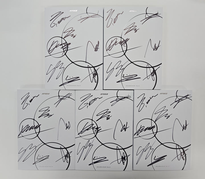 ATEEZ "GOLDEN HOUR : Part.4" - Hand Autographed(Signed) Promo Album [26.02.20]