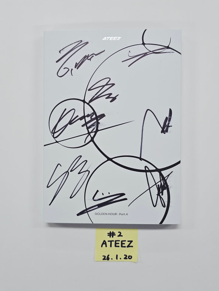 ATEEZ "GOLDEN HOUR : Part.4" - Hand Autographed(Signed) Promo Album [26.02.20]