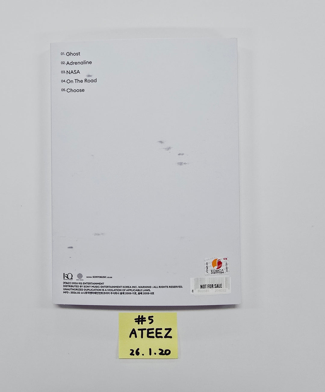 ATEEZ "GOLDEN HOUR : Part.4" - Hand Autographed(Signed) Promo Album [26.02.20]