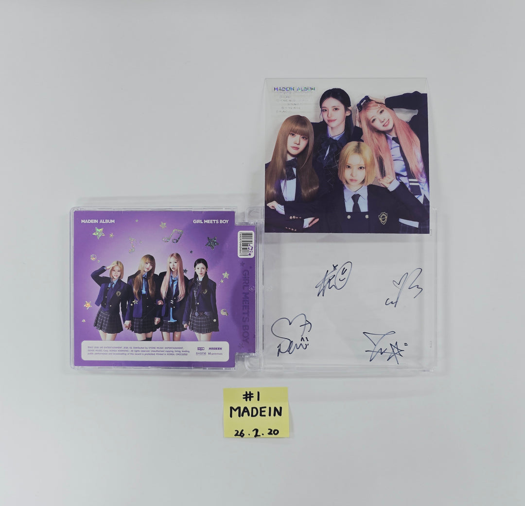 MADEIN "Girl Meets Boy" - Hand Autographed(Signed) Promo Album [26.02.20]