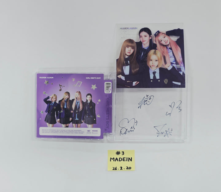 MADEIN "Girl Meets Boy" - Hand Autographed(Signed) Promo Album [26.02.20]