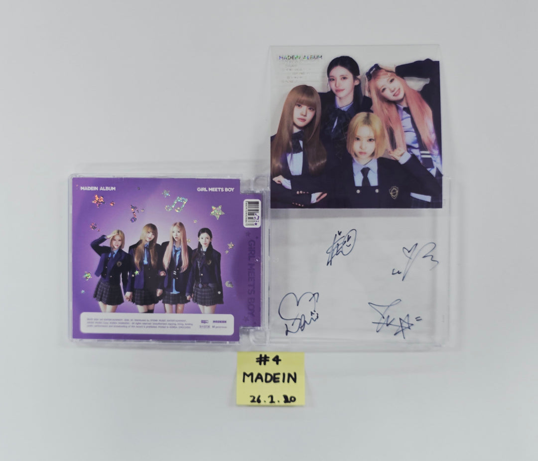 MADEIN "Girl Meets Boy" - Hand Autographed(Signed) Promo Album [26.02.20]