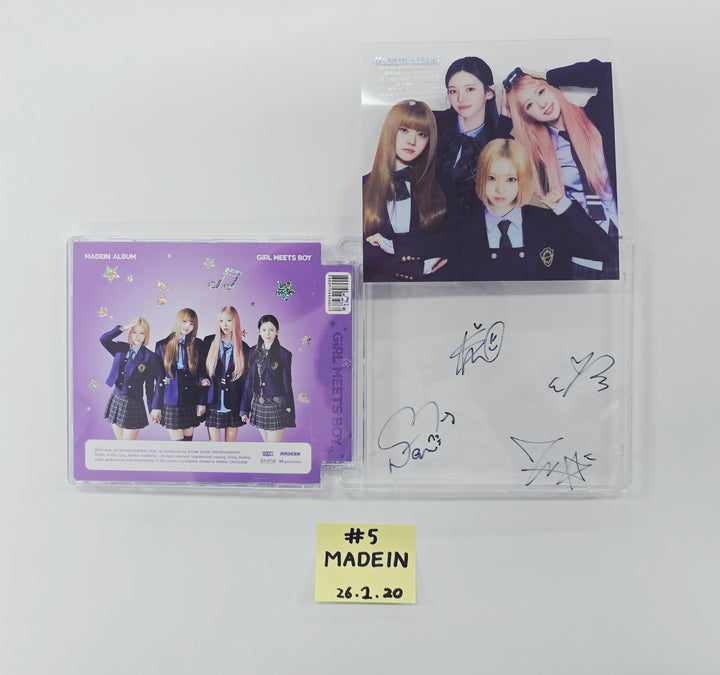 MADEIN "Girl Meets Boy" - Hand Autographed(Signed) Promo Album [26.02.20]