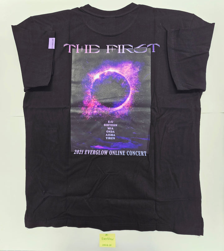 EVERGLOW - 2021 EVERGLOW Online Concert "The First" Hand Autographed T-Shirt [26.02.20]