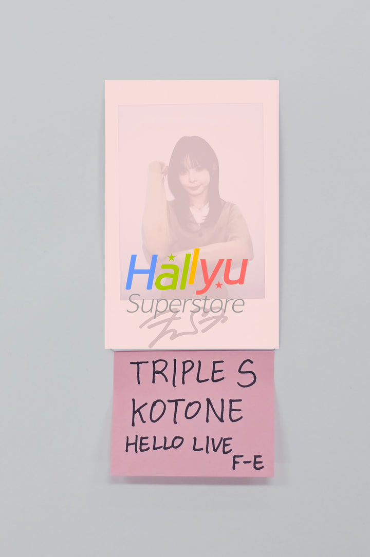 Kotone (of TripleS) - Hello Live Fansign Event Hand Autographed(Signed) Polaroid [26.02.23]