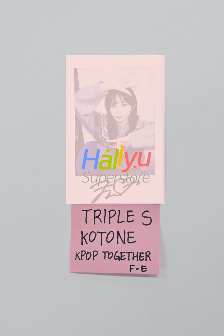 Kotone (of TripleS) -  Kpop Togther  Fansign Event Hand Autographed(Signed) Polaroid [26.02.23]