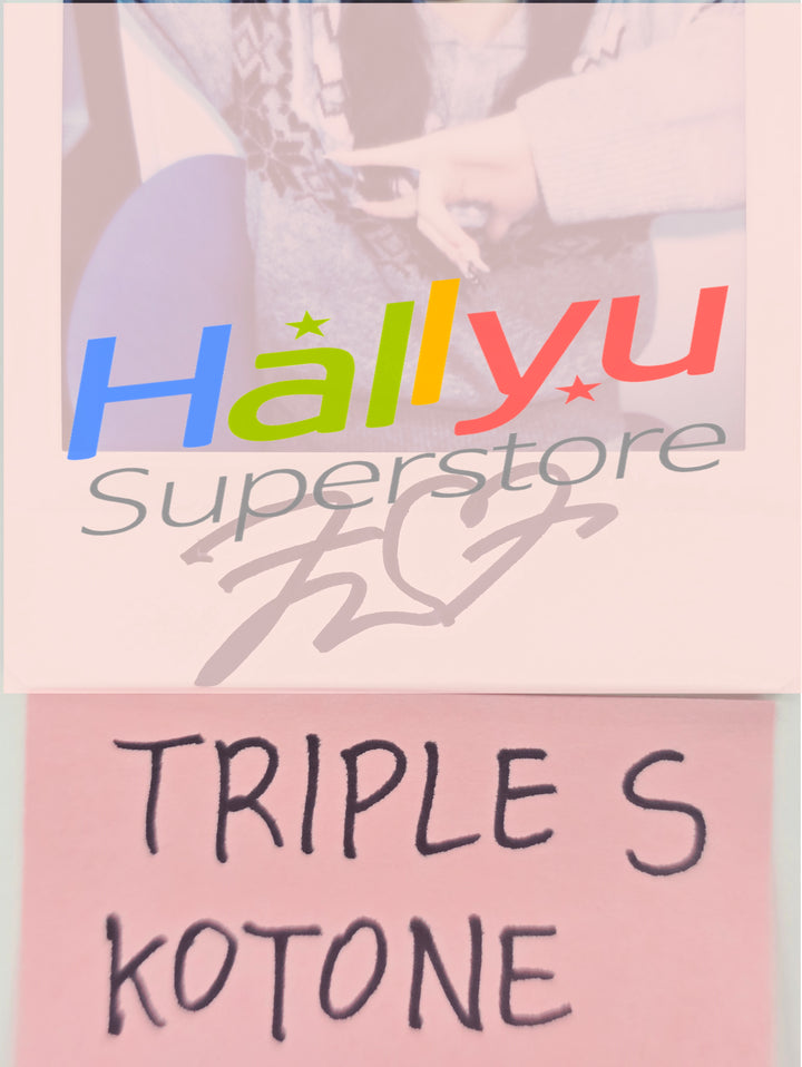 Kotone (of TripleS) -  Kpop Togther  Fansign Event Hand Autographed(Signed) Polaroid [26.02.23]