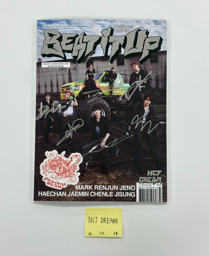 NCT DREAM "Beat It Up" - Hand Autographed(Signed) Promo Album [26.02.24]