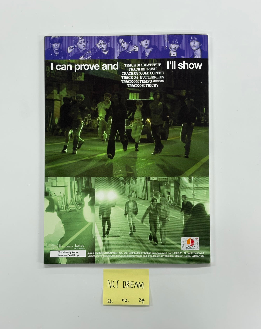 NCT DREAM "Beat It Up" - Hand Autographed(Signed) Promo Album [26.02.24]