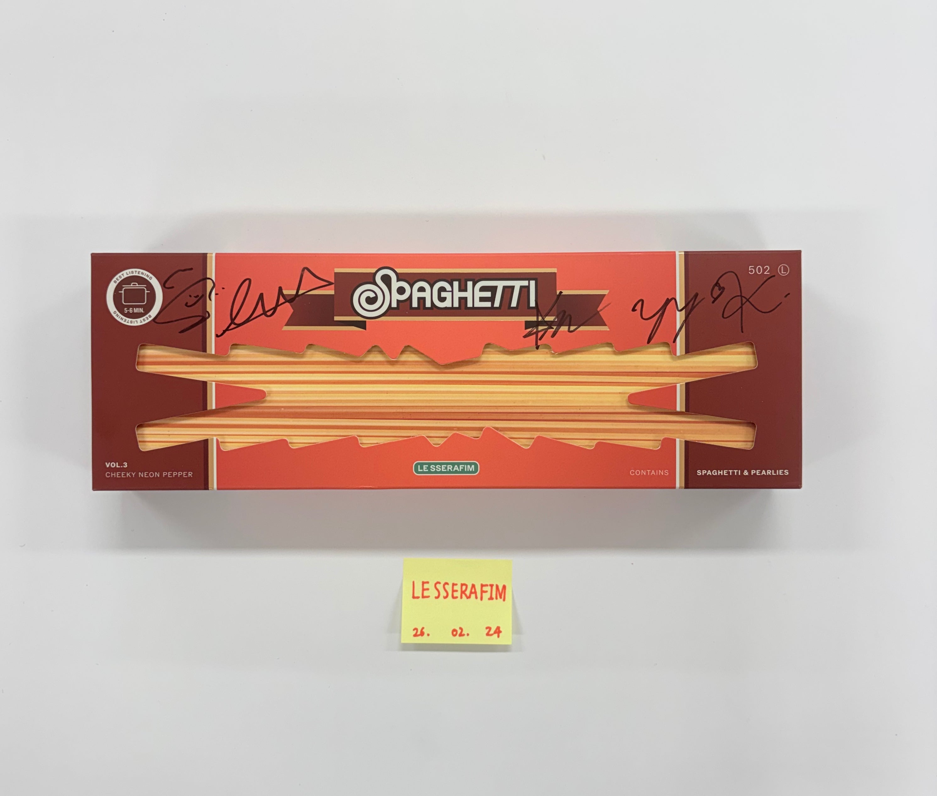 LE SSERAFIM SPAGHETTI 直筆サイン チェウォン 2種 LE SSERAFIM SPAGHETTI チェウォン アルバム 開封済 - メルカリ