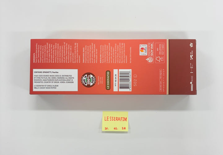 LE SSERAFIM "SPAGHETTI" - Hand Autographed(Signed) Promo Album [26.02.24]