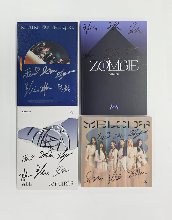 Everglow "ZOMBIE", Everglow "Return of the girl", Everglow "LAST MELODY" - Hand Autographed(Signed) Promo Album [26.02.24]