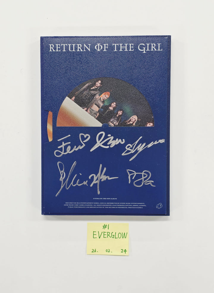 Everglow "ZOMBIE", Everglow "Return of the girl", Everglow "LAST MELODY" - Hand Autographed(Signed) Promo Album [26.02.24]