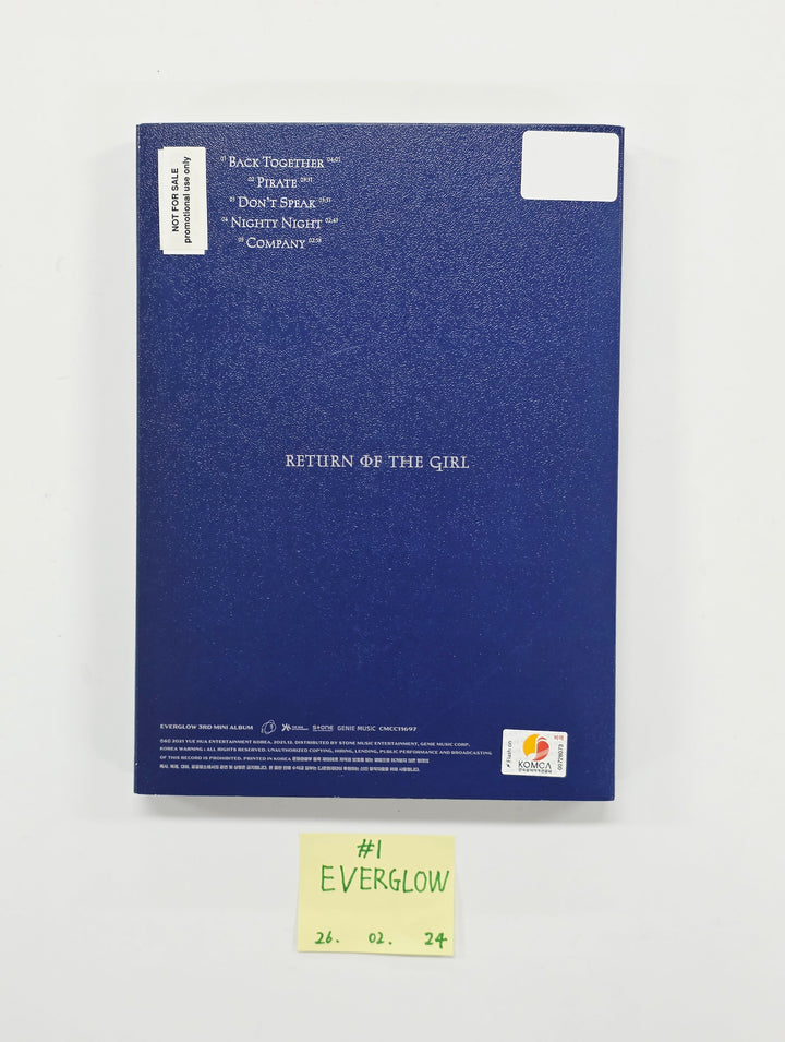 Everglow "ZOMBIE", Everglow "Return of the girl", Everglow "LAST MELODY" - Hand Autographed(Signed) Promo Album [26.02.24]