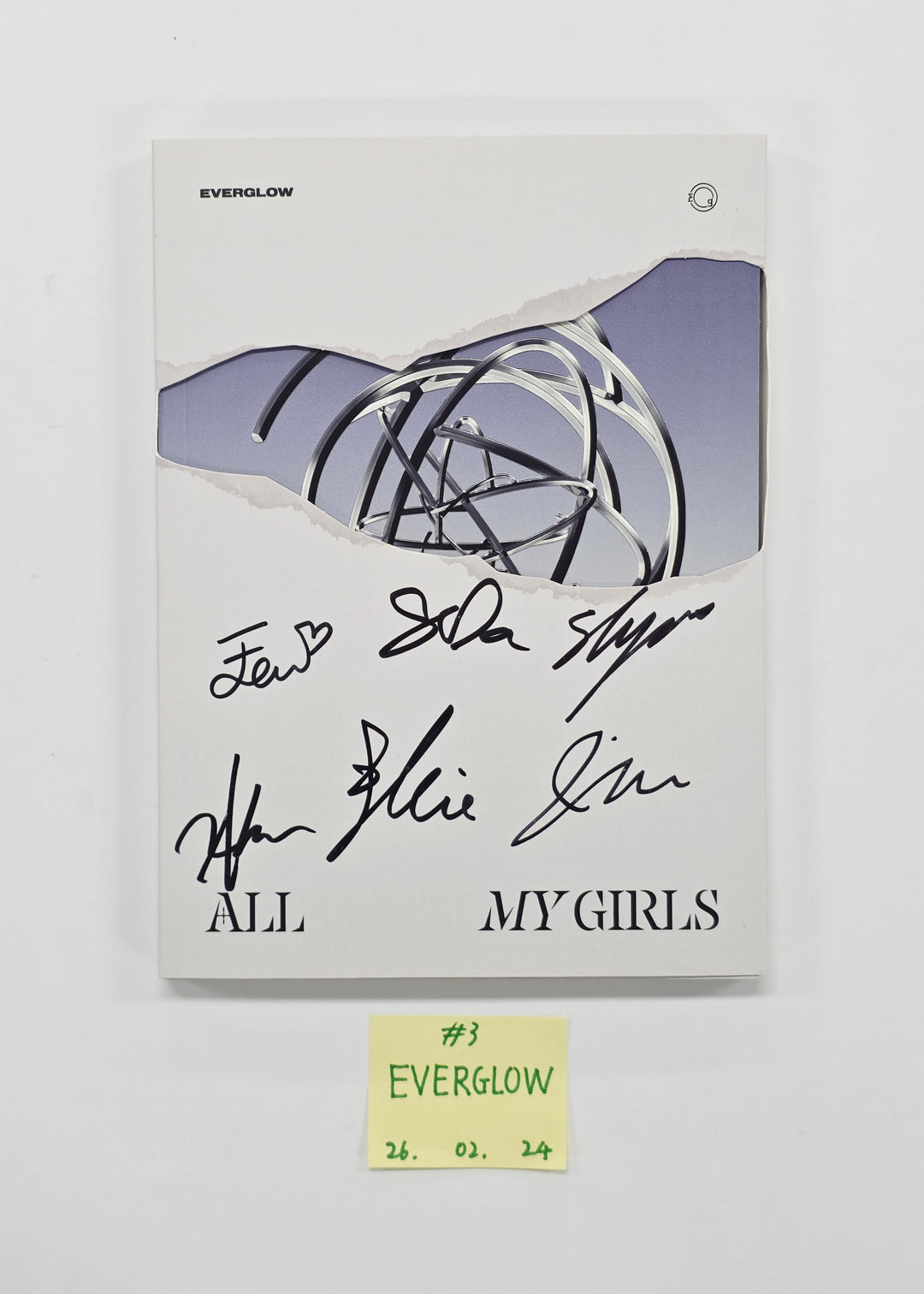 Everglow "ZOMBIE", Everglow "Return of the girl", Everglow "LAST MELODY" - Hand Autographed(Signed) Promo Album [26.02.24]