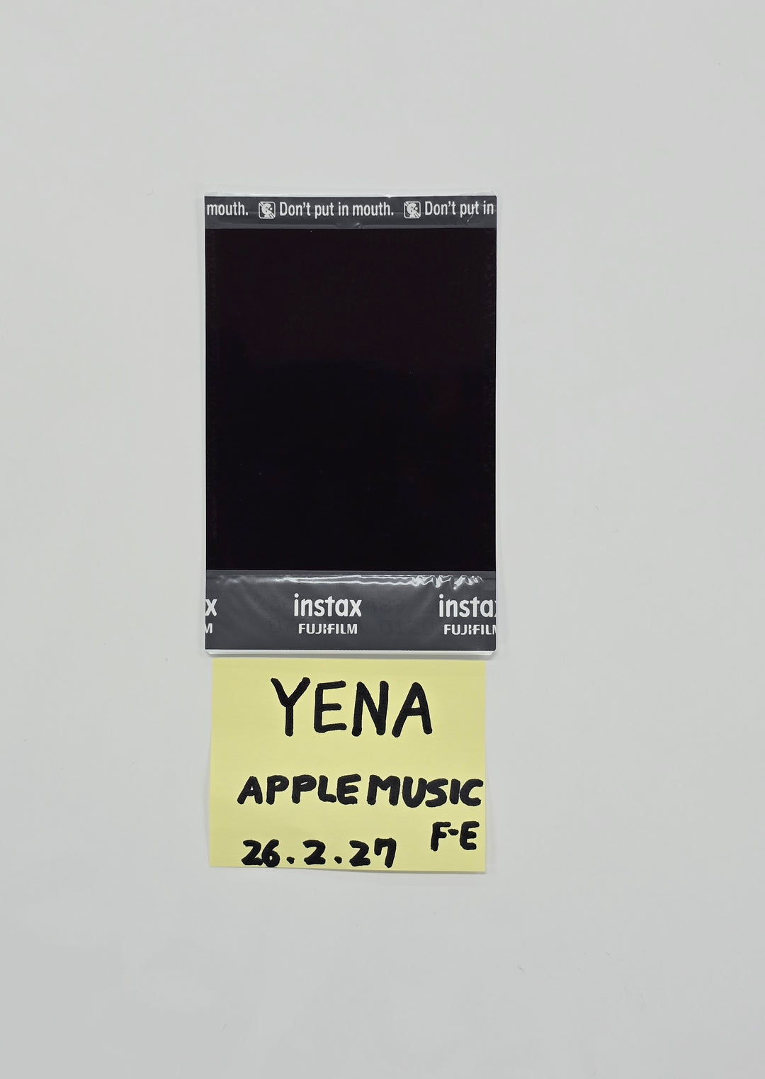 YENA - Hand Autographed(Signed) Polaroid [26.02.27]