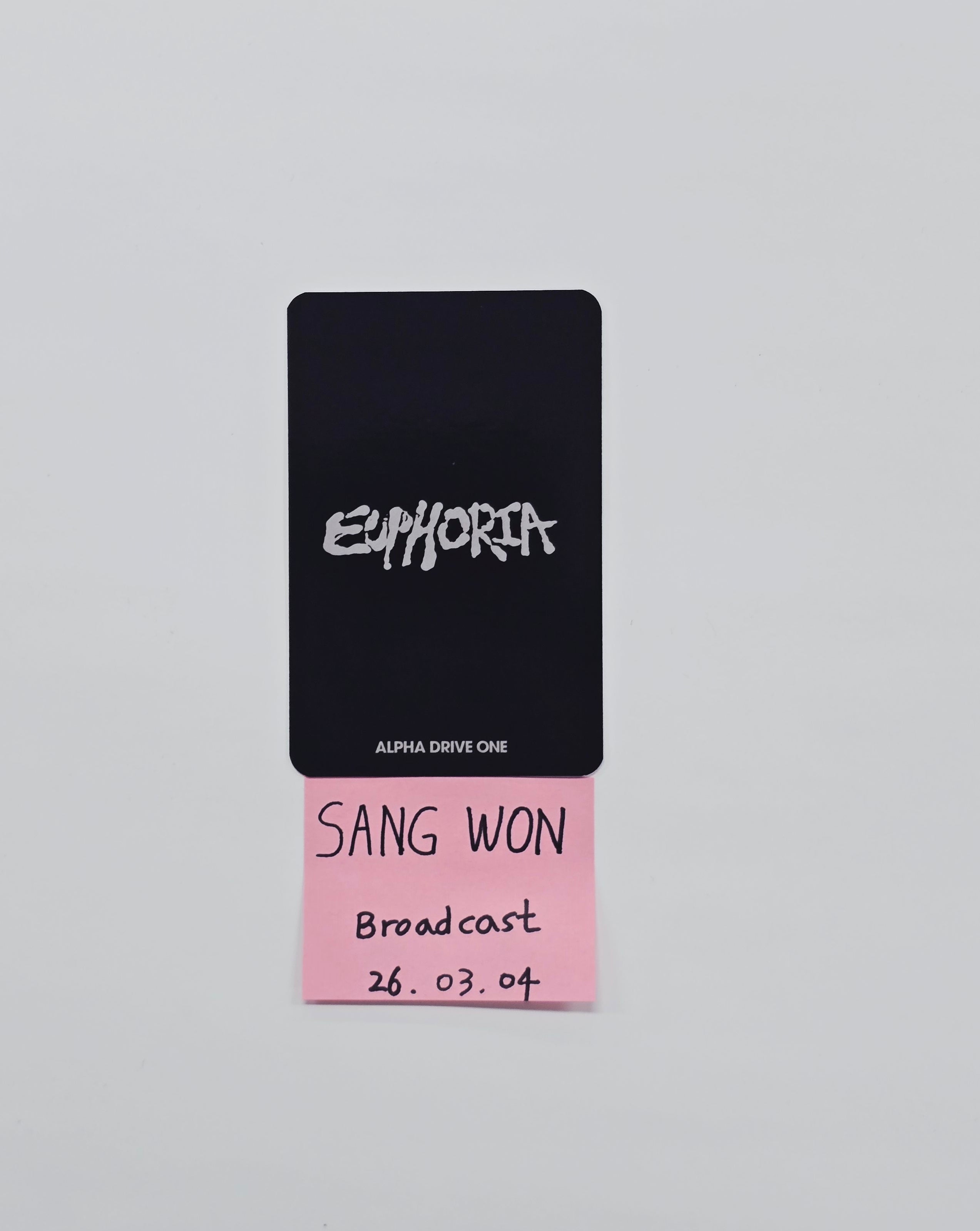 SANGWON (of ALPHA DRIVE ONE) 