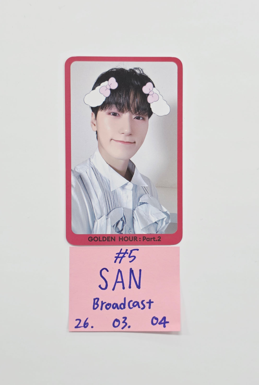 ATEEZ "GOLDEN HOUR : Part.2" - Broadcast Photocard [26.03.04]