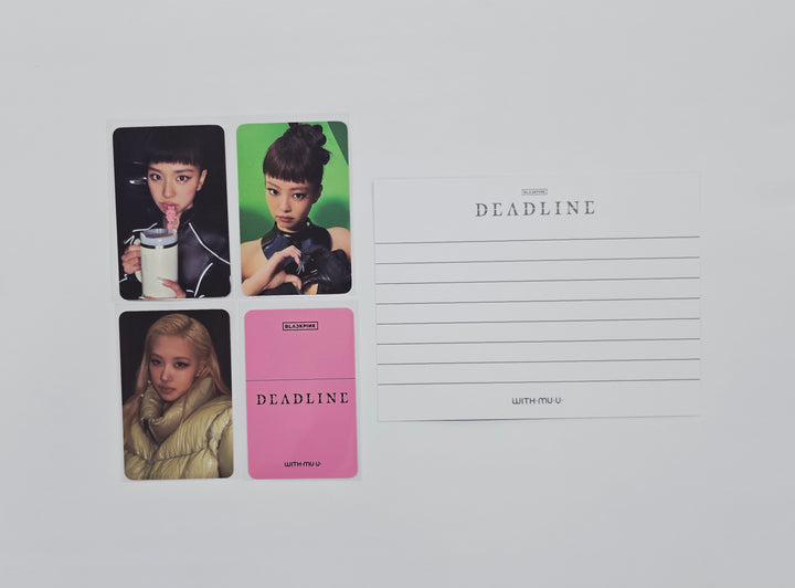 Black Pink "DEADLINE" - Withmuu Pre-Order Benefit Photocard, Postcard (SILVER Ver.) [26.03.04]