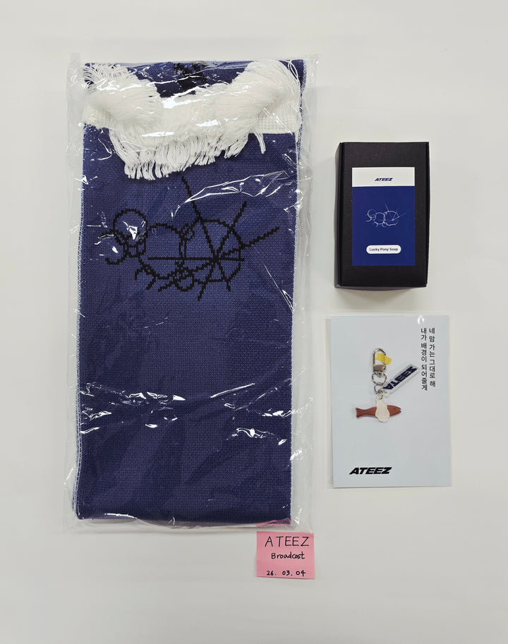 ATEEZ "GOLDEN HOUR : Part.4" - Broadcast Scarf + Keyring  [26.03.04]