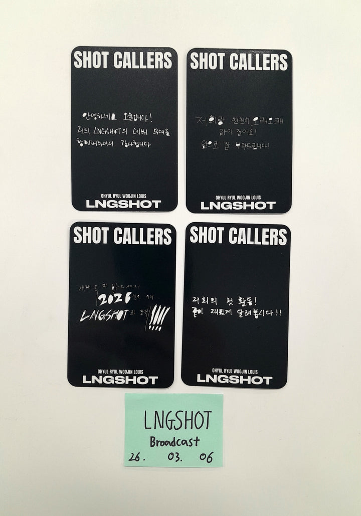LNGSHOT "SHOT CALLERS" - Broadcast Photocard set (4ea) [26.03.06]