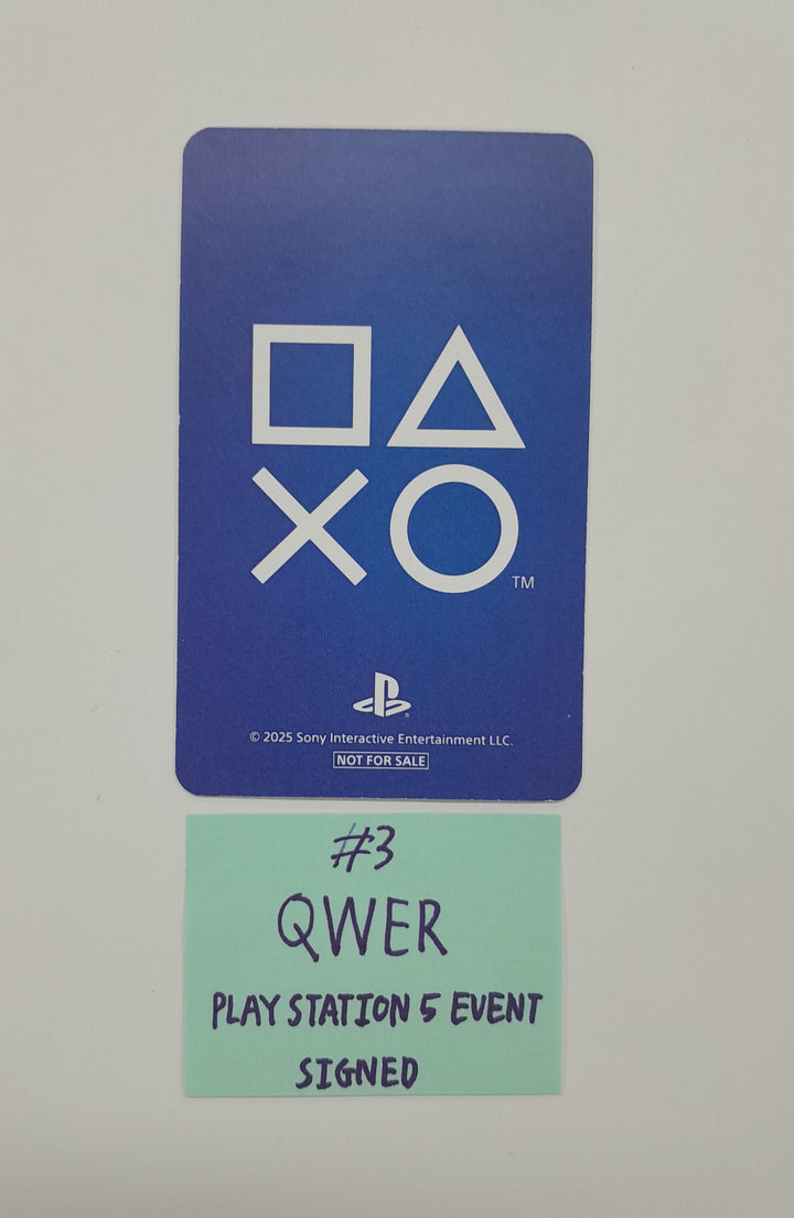 QWER - QWER X  Play Station Hand Autographed(Signed) Photocard [26.03.06]