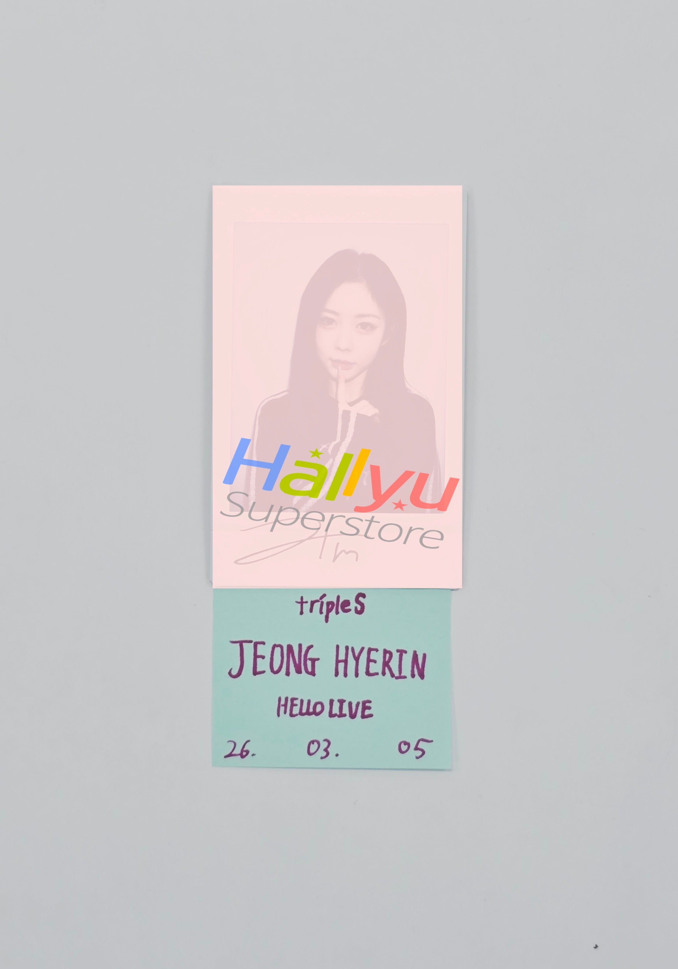 イェイン YERIN(예린) [Chapter Y]in Tokyo 特典トレカ KakaoTalk_20250925_182118550_0