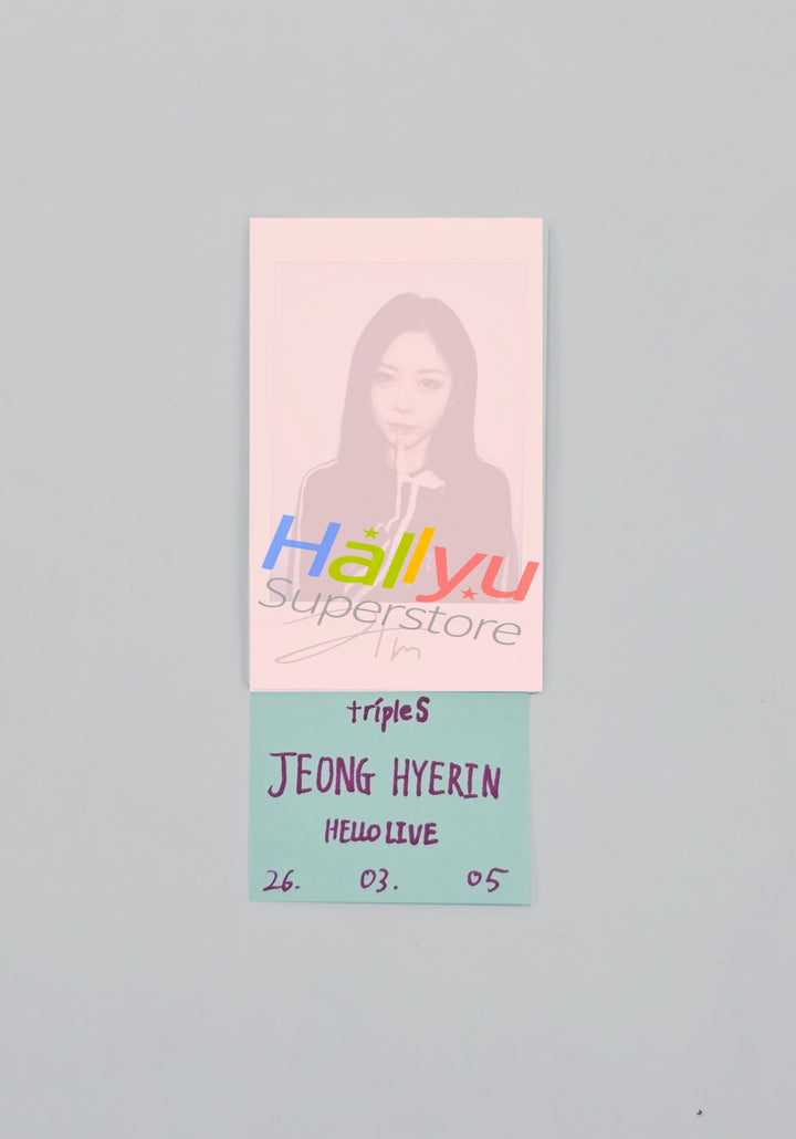 HYERIN (of TripleS) - Hand Autographed(Signed) Polaroid [26.03.06]