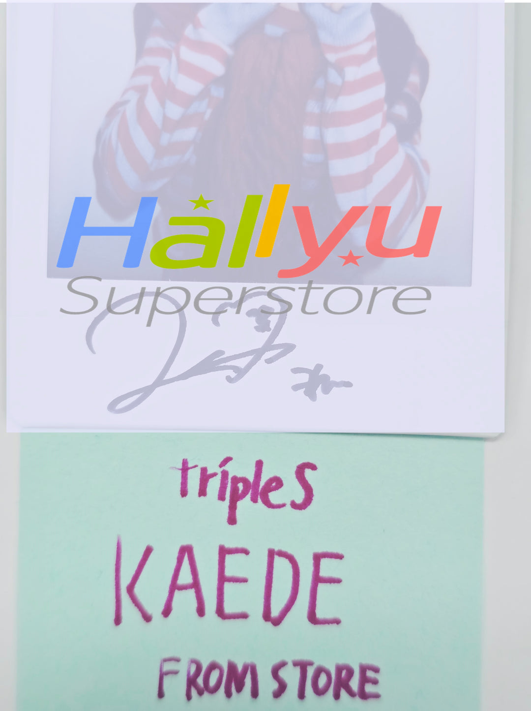 KAEDE (of Triples_msnz) - Hand Autograhped(Signed) Polaroid [26.03.06]