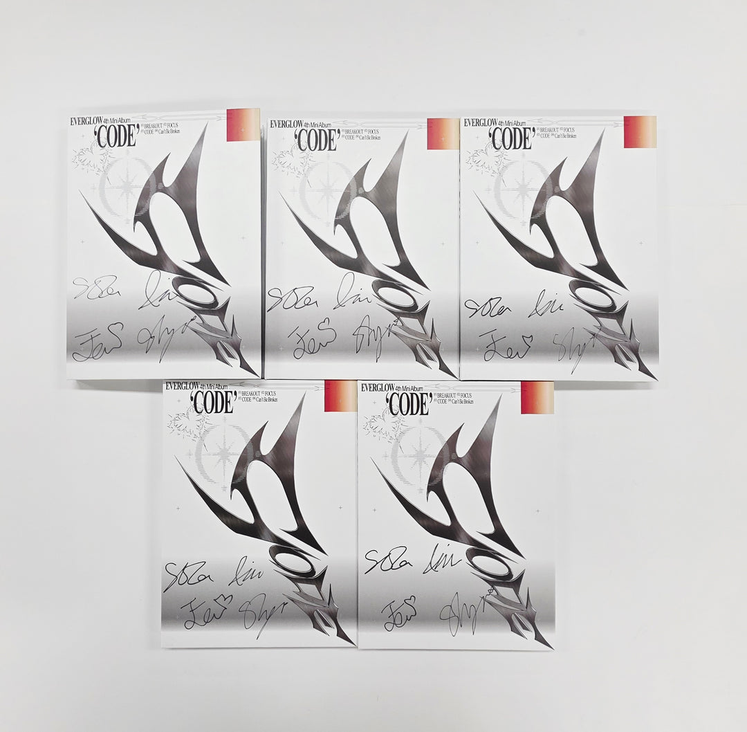 Everglow "CODE" - Hand Autographed(Signed) Promo Album [26.03.09]