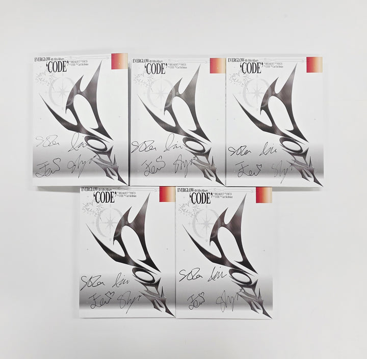 Everglow "CODE" - Hand Autographed(Signed) Promo Album [26.03.09]