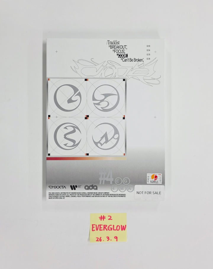 Everglow "CODE" - Hand Autographed(Signed) Promo Album [26.03.09]