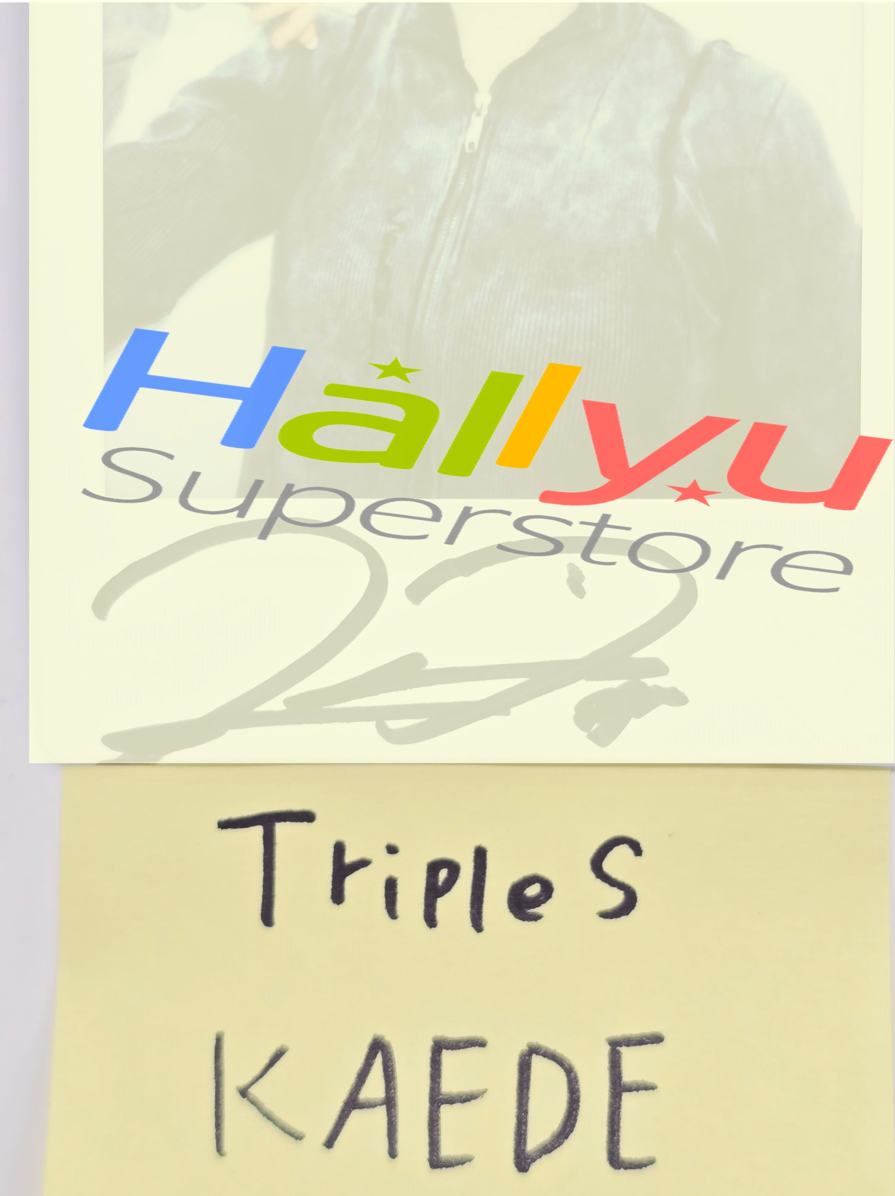 KAEDE (of TripleS) - Hand Autograhped(Signed) Polaroid [26.03.10