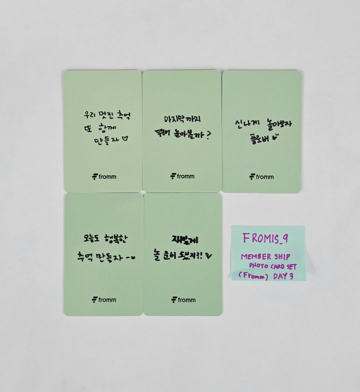 Fromis_9 - ENCORE World Tour Membership Event Photocard Day3 Set (5ea) [26.03.11]