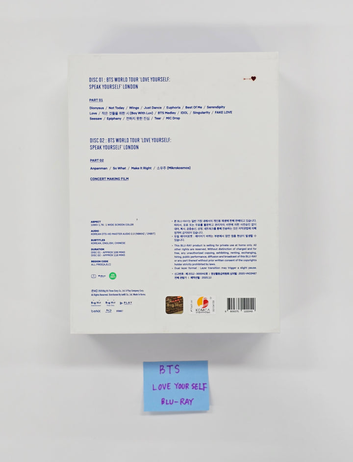 BTS - "LOVE YOUR SELF" Blu-ray (LONDON ver.) [26.03.13]