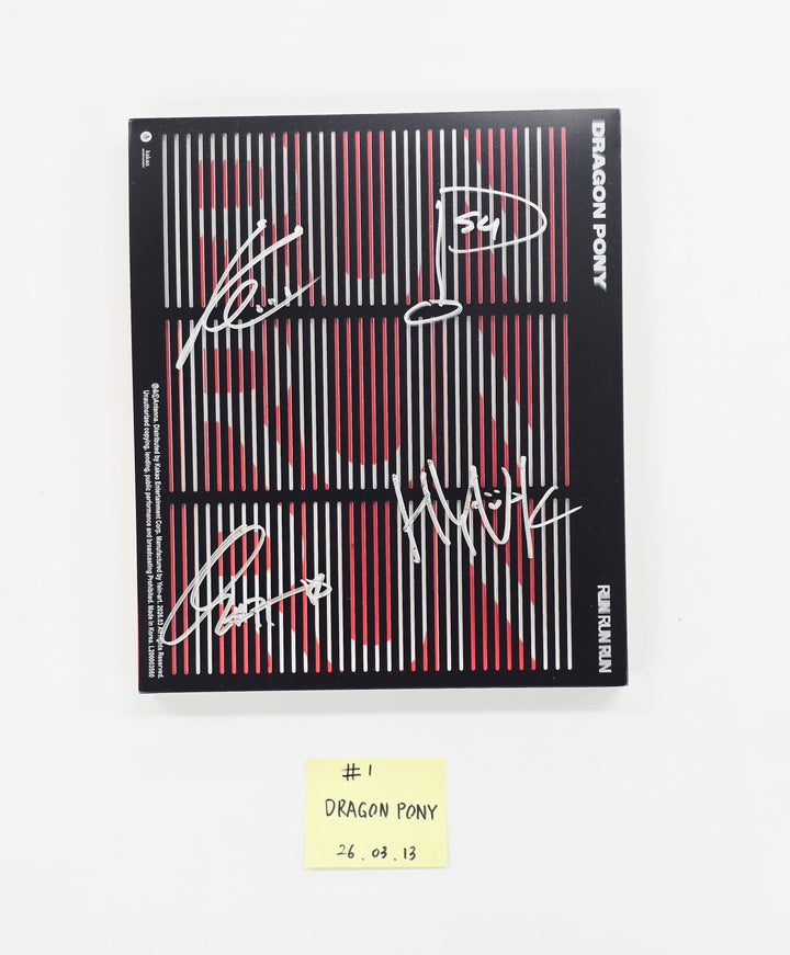 Dragon Pony "RUN RUN RUN" - Hand Autographed(Signed) Promo Album [26.03.13]