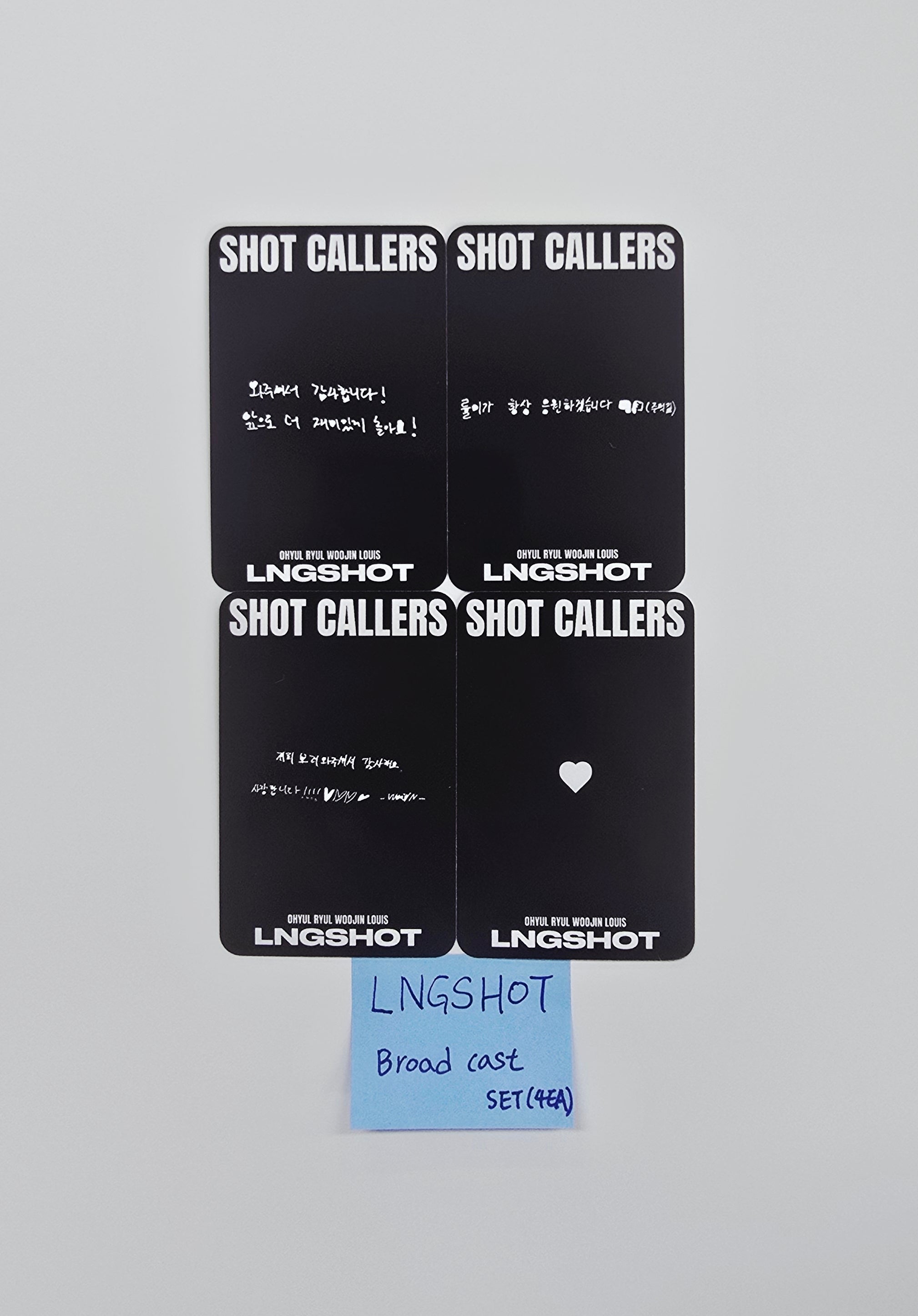 LNGSHOT「SHOT CALLERS」アルバム 限定トレカ リュル ryul 即購入可 新品未開封 LNGSHOT アルバム タワレコ 限定トレカセット