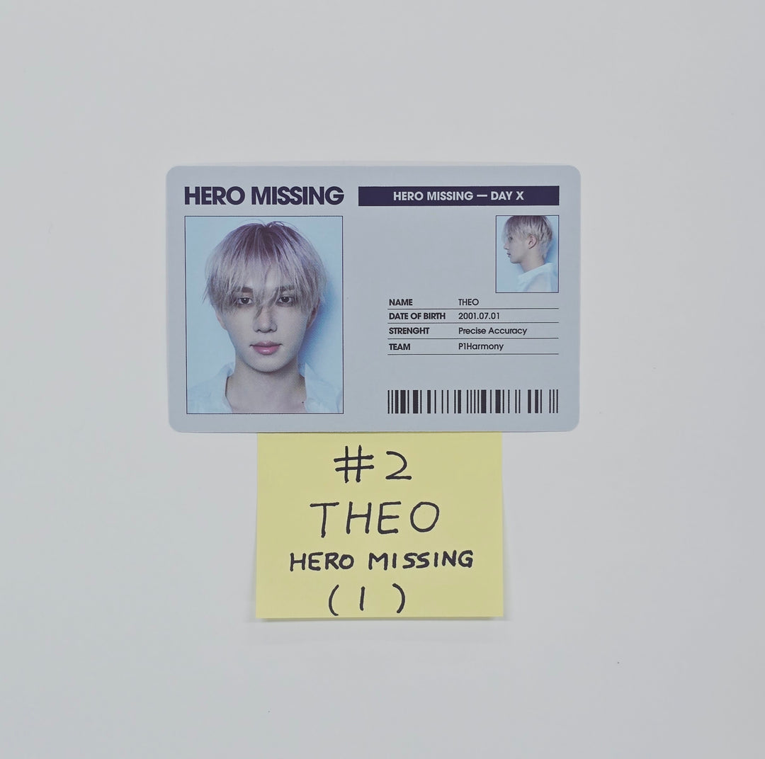 P1Harmony "UNIQUE" - Official Photocard (Keeho, Theo) [26.03.13]