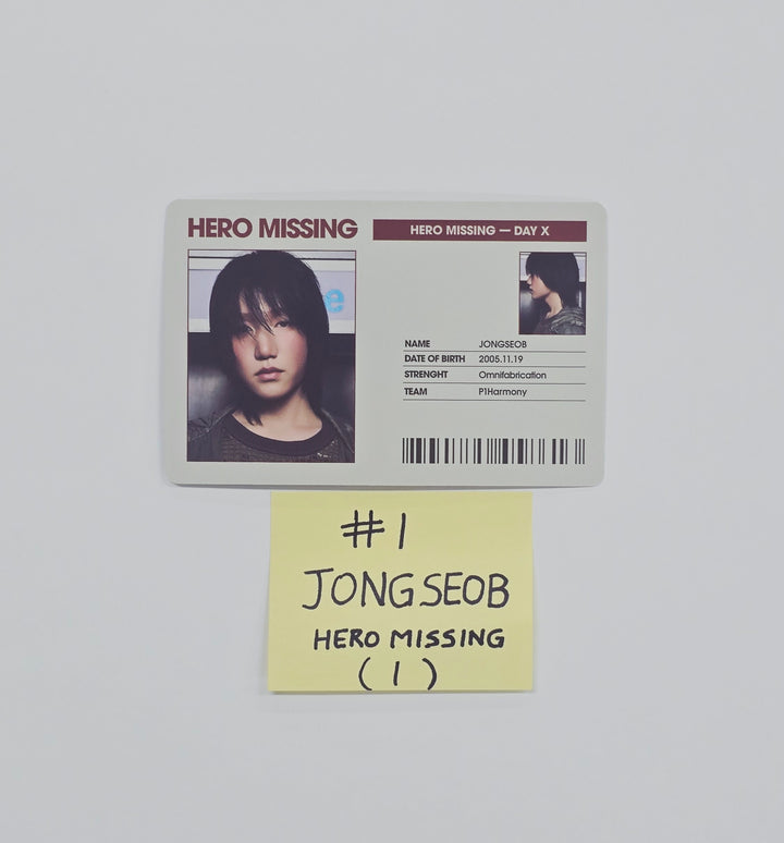 P1Harmony "UNIQUE" - Official Photocard (Soul, Jongseob) [26.03.13]