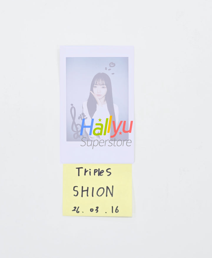SHION (of TripleS) - Hand Autographed(Signed) Polaroid [26.03.16]