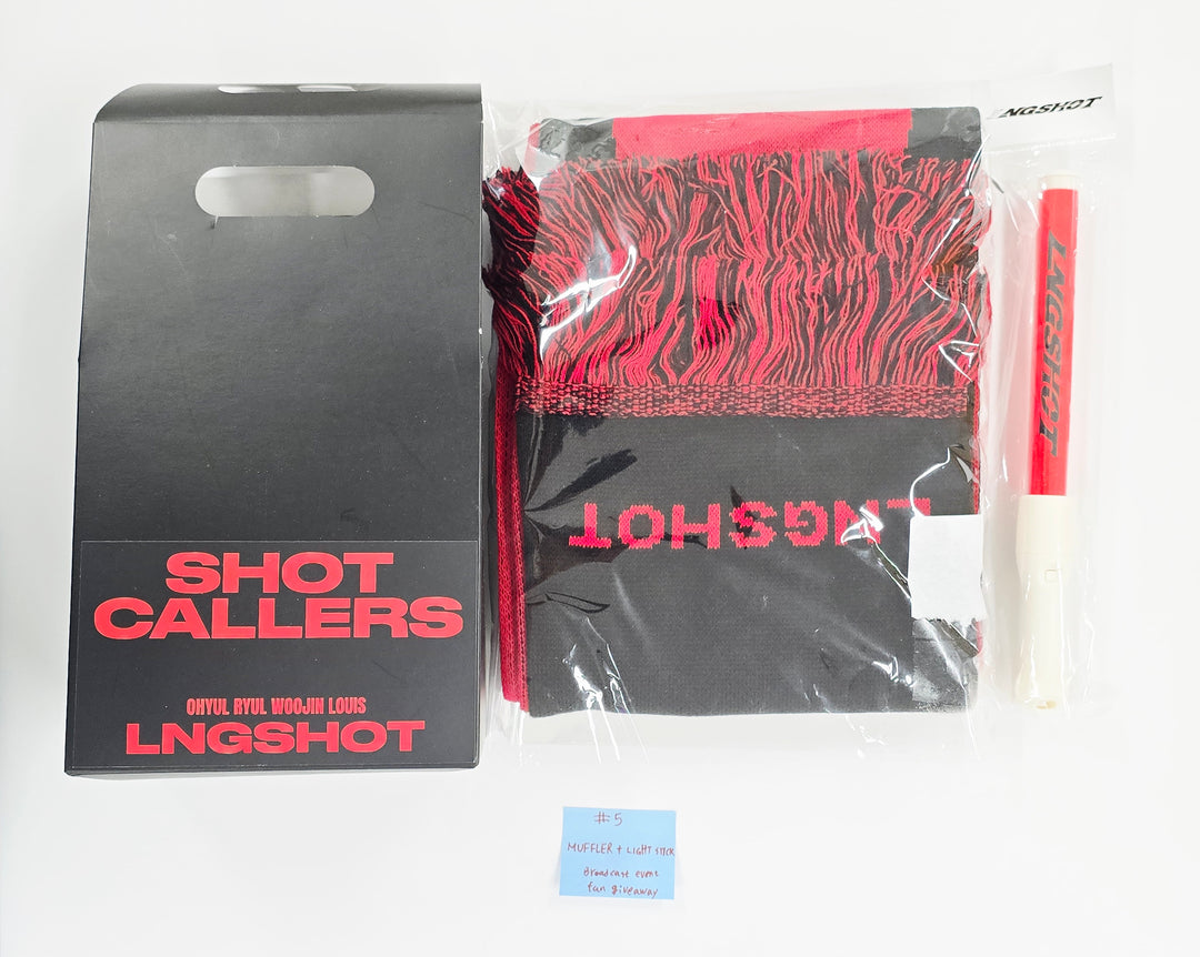 LNGSHOT "SHOT CALLERS" - Broadcast Event fan giveaway Photocard + Muffler + Light Stick [26.03.18]
