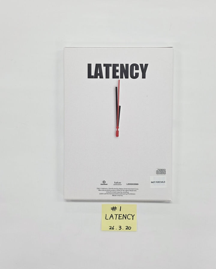 LATENCY "LATE O’ CLOCK" - Hand Autographed(Signed) Promo Album [26.03.20]