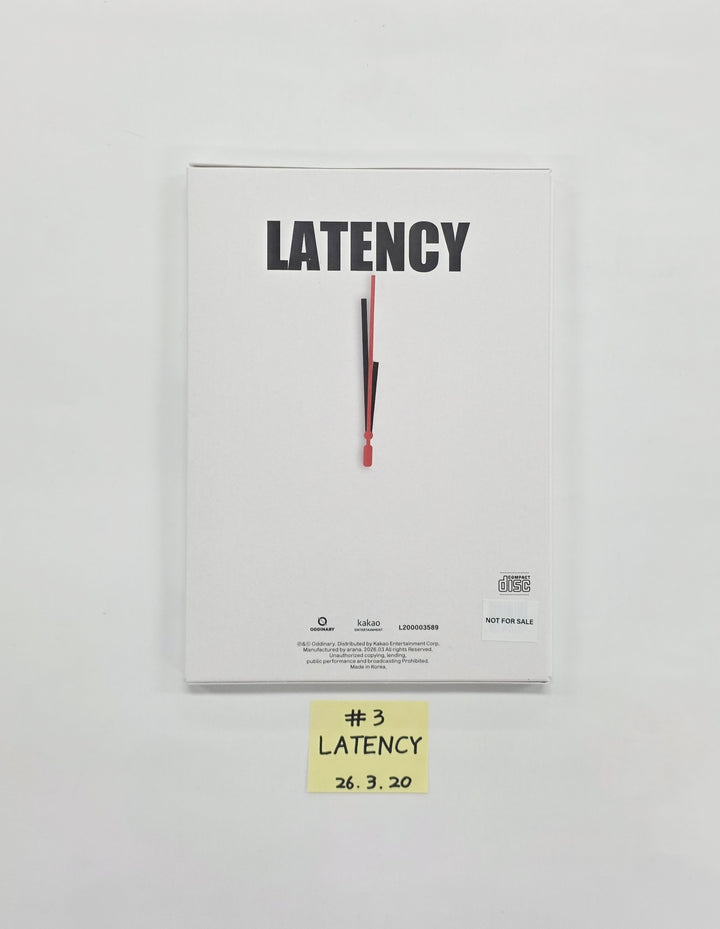 LATENCY "LATE O’ CLOCK" - Hand Autographed(Signed) Promo Album [26.03.20]