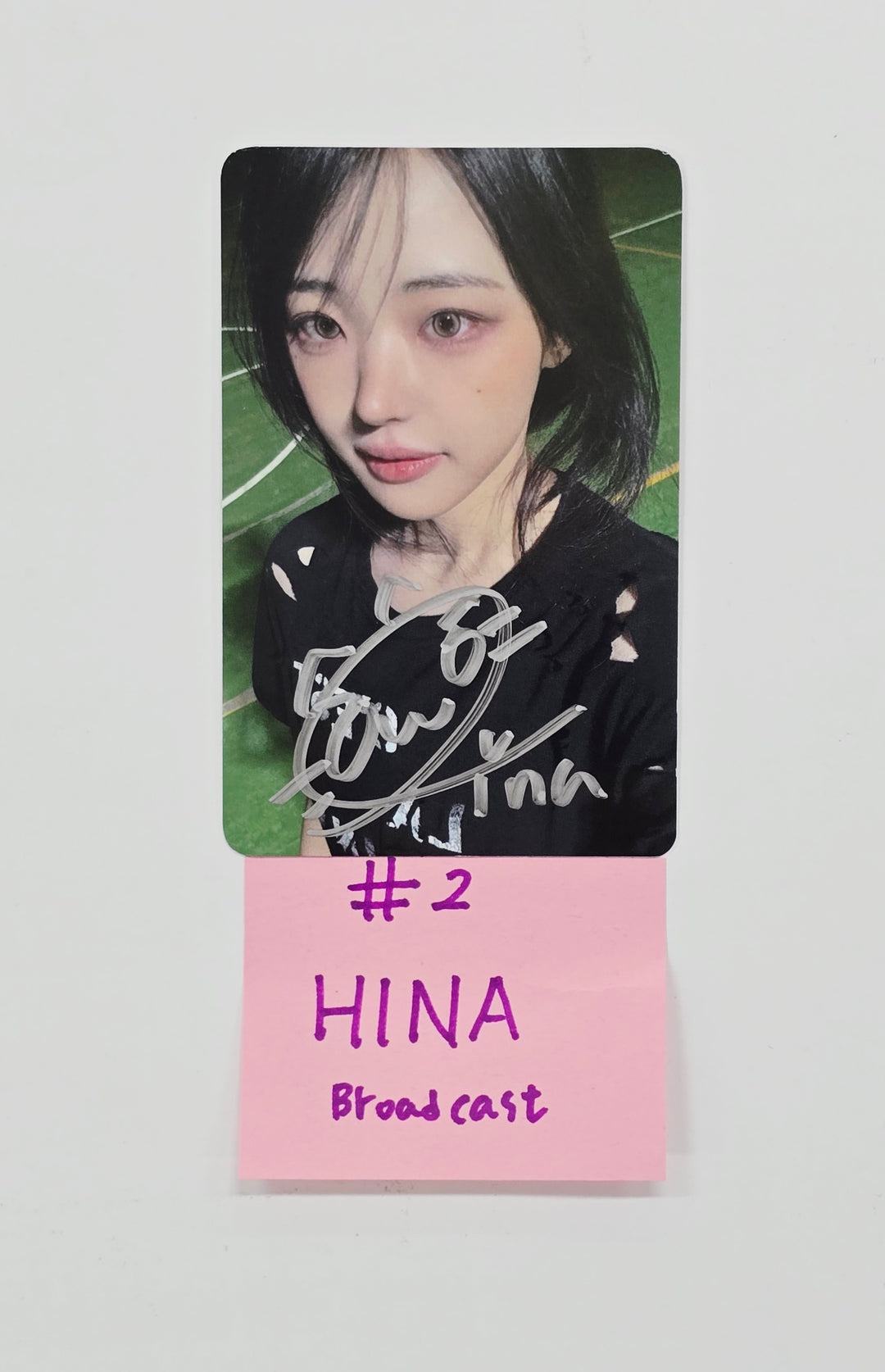 QWER - Hand Autographed(Signed) Broadcast Photocard [26.03.20]