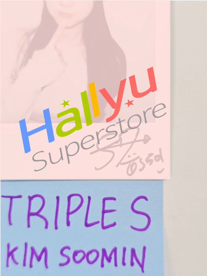 SooMin (of TripleS) - Hand Autographed(Signed) Polaroid [26.03.23]