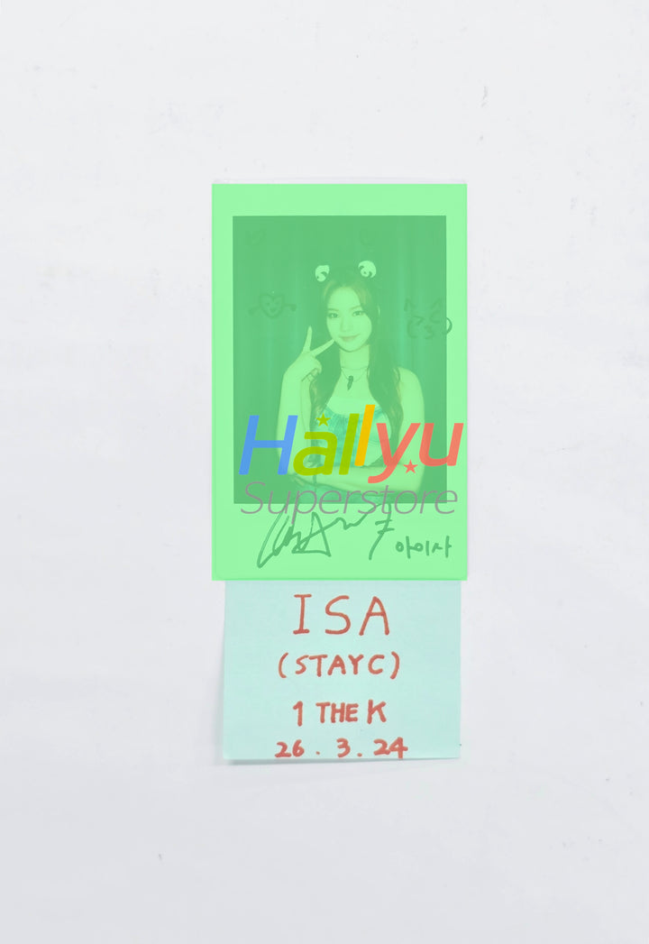 ISA (of StayC) - Hand Autographed(Signed) Polaroid [26.03.24]