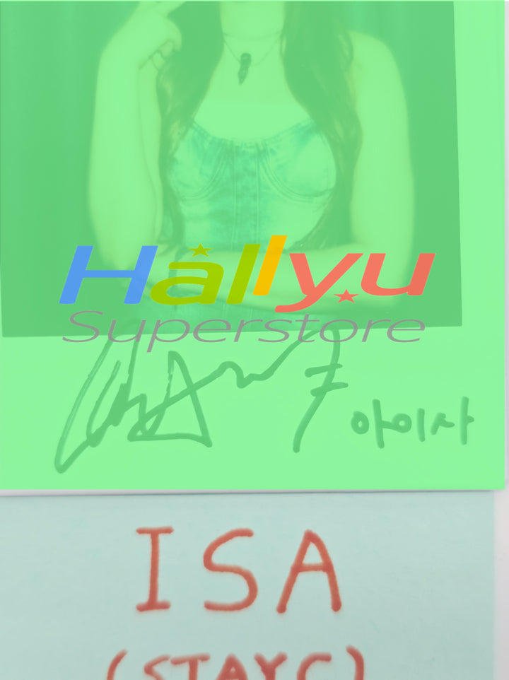 ISA (of StayC) - Hand Autographed(Signed) Polaroid [26.03.24]